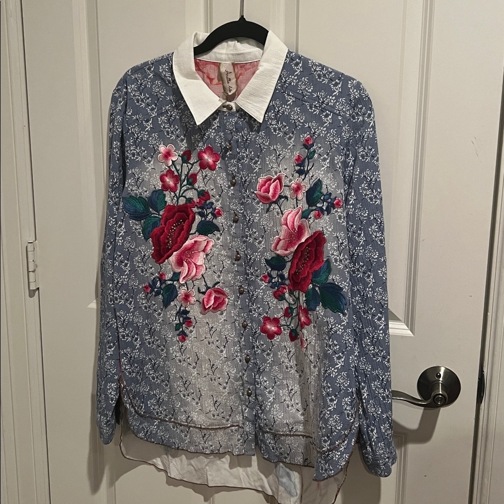 NWT Aratta embroidered blouse